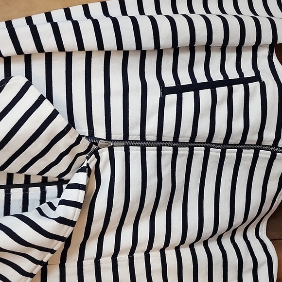 Gap Striped knit moto jacket, size L - Picture 4 of 6